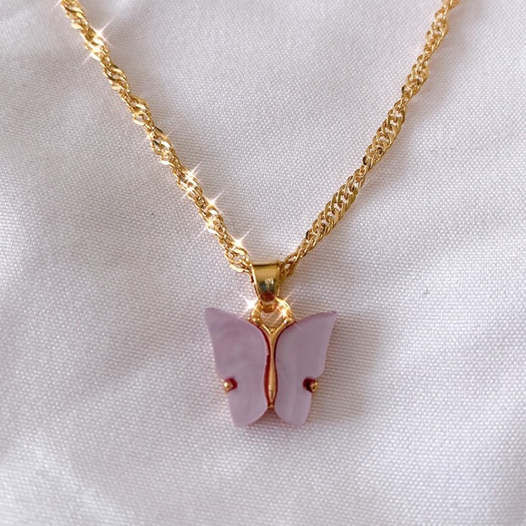 Princess Polly Jewelry - 💕4/$20 PURPLE BUTTERFLY NECKLACE